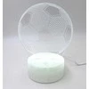Evermore Enterprise Zhejiang Futbolo naktinė lempa – 3 spalvos, USB/AAA, puiki dovana vaikams