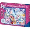 Fėjų žemė - 100vnt. Glitter Puzzle - RAVENSBURGER dėlionė
