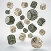 Dėlionė Q-workshop Fortress Compact D6 rusvai gelsvas &amp; Olive Kauliukų Rinkinys