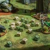 Dėlionė Q-workshop Fortress Compact D6 rusvai gelsvas &amp; Olive Kauliukų Rinkinys