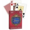 Fournier 818 Linen Finish Pokerio kortos (Raudona)