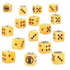 Games Workshop Warhammer 40,000 Imperial Fists kauliukai, 16 vnt., perlamutriniai geltoni 16 mm
