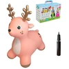 Dėlionė Gerard Toys Lavinamasis šokliukas vaikams rožinis elniukas su pompa, 12+ mėn