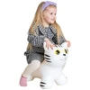 Gerard Toys Vaikiškas šokliukas Balta katytė 58 cm – lavina pusiausvyrą, su pompa