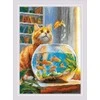 Riolis Kryželiu siuvinėjimo rinkinys "Ginger Observer" 21x30 SR2218
