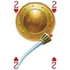 Kortų Žaidimas - Gladiatoriai Lo Scarabeo 54 Kortos 88x58mm Plastiku Padengtos