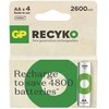 GP ReCyko AA 2600mAh įkraunamos baterijos (NiMH), rinkinys 4 vnt.
