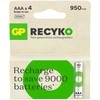 GP ReCyko AAA 950mAh įkraunamos NiMH baterijos 4 vnt