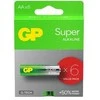 GP Super AA šarminės baterijos 1.5V, 6 vnt.