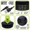 Green Stuff World Žalias Stuff World 136 mm sukamasis ekspozicinis padas, USB/baterijos, juodas 360° (Ekspozicinė prekė)