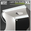 Green Stuff World Žalias Stuff World Žalias Stuff World Šviesdėžė XL – LED fotostudija, sulankstoma, USB 31x31x30 cm