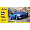 Heller Alpine A310 V6 1:43 plastikinis dovanų surinkimo rinkinys su dažais