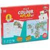 Hobilt 2in1 edukacinis geografijos spalvinimo ir žaidimo rinkinys vaikams EN