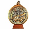 Hemisferium Ica Sl Žalvarinė astrolabija 20 cm – Renesanso replika, funkcionali, su mediniu stovu