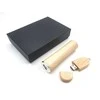 Hobilt Verslo dovanų rinkinys: medinis USB 16 GB + išorinė baterija 2600 mAh dėžutėje