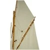 Hobilt Legendinės burinės jachtos „Columbia“ modelis 104 cm – medinis, drobės burės