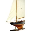 Hobilt Legendinės burinės jachtos „Columbia“ modelis 104 cm – medinis, drobės burės