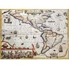 Hobilt Amerikos žemėlapis 1628 – J. Hondijaus istorinė reprodukcija, 37,5×50 cm