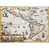 Hobilt Amerikos žemėlapis 1628 – J. Hondijaus istorinė reprodukcija, 37,5×50 cm