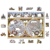 Hobilt Medinė dėlionė senovinis pasaulio žemėlapis Nova Terrarum, 200 detalių