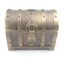 Hobilt Metalinė lobio dėžutė – sidabrinė su auksiniais akcentais, 7×5×5 cm
