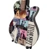 Hobilt Mini dekoratyvinė mahagoninė gitara, kolekcinė 24,5 cm, Taylor Swift gerbėjams