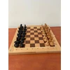 Woodgames Rankų darbo mediniai šachmatai su medine sulankstoma lenta - klasikinis rinkinys