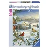 Ravensburger dėlionė Žiemos kardinolai, 1000 detalių suaugusiems