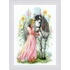 Riolis Kryželių siuvinėjimo rinkinys Horse Girl 21x30 SR2071