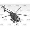 ICM MH-6J Little Bird JAV pajėgų sraigtasparnio modelis 1/48
