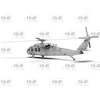 ICM UH-60A Juodas Hawk Ukrainos žvalgybos sraigtasparnis 1/48 plastikinis rinkinys