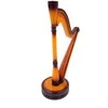Indominiguitars Medinė mini arfos dekoracija 20x13 cm – dovana muzikos mylėtojui