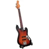 Indominiguitars Mini dekoratyvinė gitara 15 cm su stovu, Sunburst spalvos, 1:6 mastelis