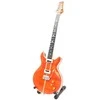 Indominiguitars Mini gitara Santanos stiliumi, mahagonas 1:4, kolekcinė su stovu