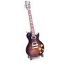 Indominiguitars Mini gitara 15 cm, rankų darbo mahagonas, Slash stiliaus – dekoras su stovu