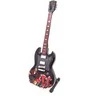 Indominiguitars Miniatiūrinė 24,5 cm gitara, Angus Young stilius – raudonmedžio, kolekcinė