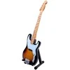Indominiguitars Stingo stiliaus mini mahono gitara, 24,5 cm, su stovu – puiki dovana