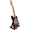 Indominiguitars Raudonmedžio mini gitara – Jimo Morrisono (The Doors) įkvėpta, su stovu