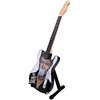 Indominiguitars Kolekcinė mini gitara, įkvėpta Davido Bowie – 1:4, mahagonas, su stovu, fanams