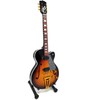 Indominiguitars Mini gitara „Rock’n’Roll“, 1:4, rankų darbo raudonmedžio su stovu