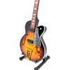 Indominiguitars Mini gitara „Rock’n’Roll“, 1:4, rankų darbo raudonmedžio su stovu