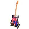 Indominiguitars „Rolling Stones“ mini dekoratyvinė gitara Keith Richards fanui, 27,5 cm, su stovu