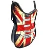 Indominiguitars Išskirtinė gitara formos petinė rankinė su britiška vėliava – muzikos gerbėjams