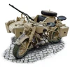 Italeri BMW R75 vokiečių karinis motociklas su lopšiu – 1:9 modelis 26,7 cm