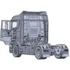 Italeri Scania S770 4x2 pilka kabina 1/24 plastikinis surenkamas rinkinys