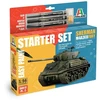 Italeri Sherman M4A3E8 „Fury“ tanko surinkimo rinkinys su dažais ir įrankiais 1/56
