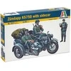 Italeri Zundapp KS750 su priekaba 1/35 plastikinis surenkamas modelis