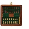Italfama MAGNETINIAI mediniai šachmatai + ŠAŠKĖS. 13,5x13,5cm., karalius: 1,8cm.