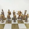 Italfama KARALIUS ARTŪRAS: ypač prabangūs šachmatai iš Bronzos dengti tikru 24K auksu
