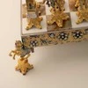 Italfama MEDICI VS PAZZI - dvi svarbiausios šeimos Florencijoje (1478): šachmatai dengti 24K auksu